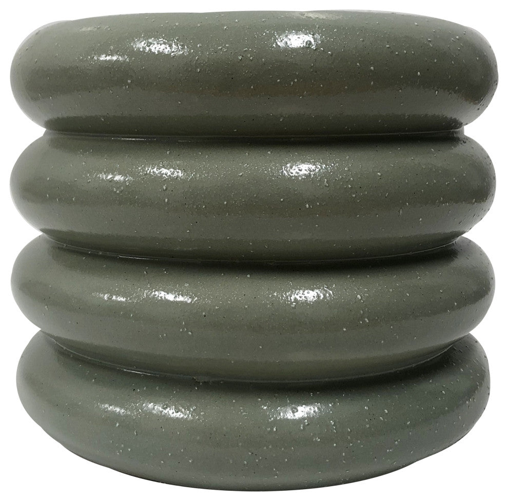Bibendum Planter, Sage