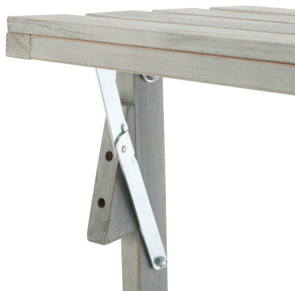 Safavieh Ruben Balcony Bench And Table, Ash Grey