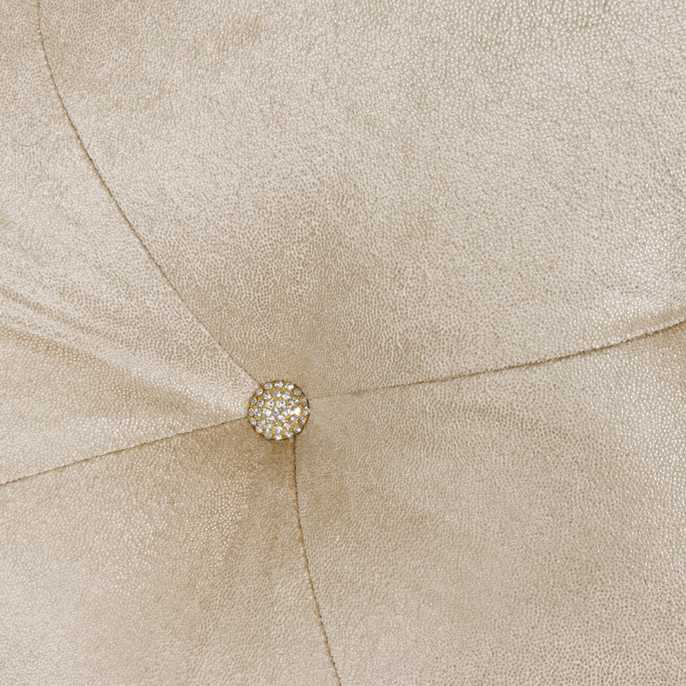 Platine de Royale Velvet Accent Bench - Champagne