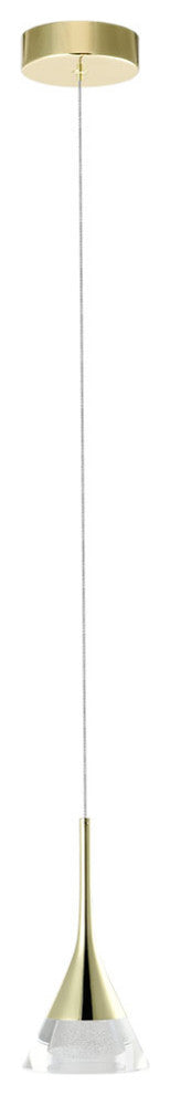Amalfi 4.75" ETL Certified Integrated LED Pendant Lighting Fixture, Gold
