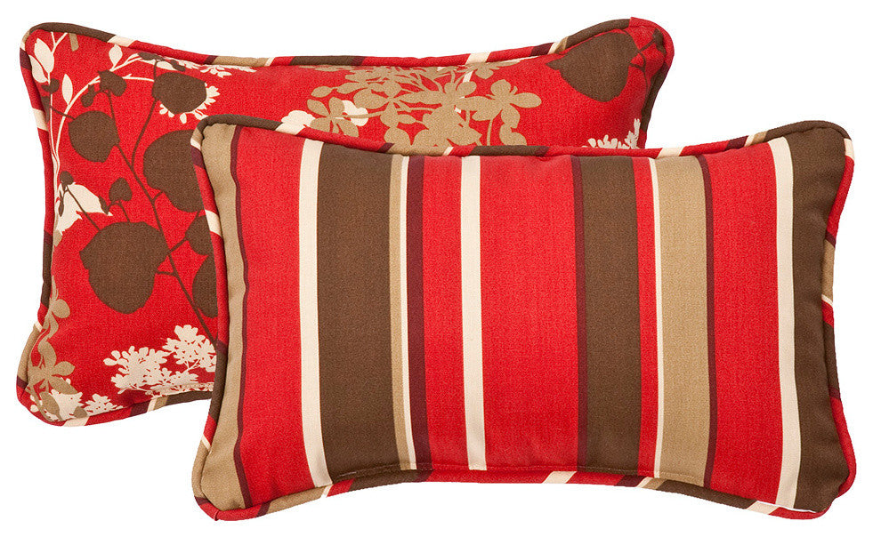 Montifleuri Monserrat Reversible Rectangle Throw Pillow, Set of 2