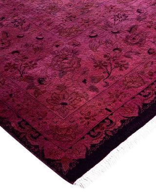 Overdyed, One-of-a-Kind Hand-Knotted Area Rug Pink, 8'2"x10'2"