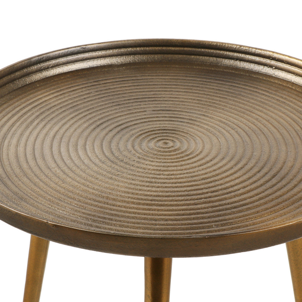 Veracruz Modern Handcrafted Aluminum Accent Table