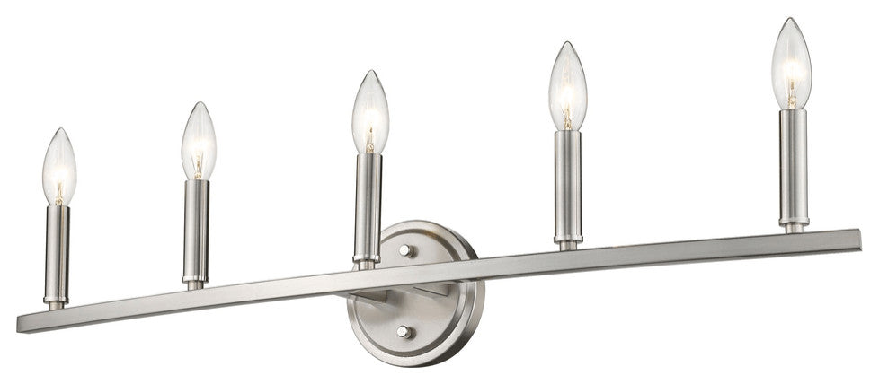 Sawyer 5-Light Satin Nickel Vanity