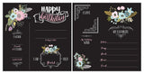 Floral Birthday Chalkboard