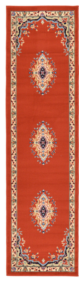 Unique Loom Terracotta Washington Reza 2' 2 x 8' 2 Runner Rug