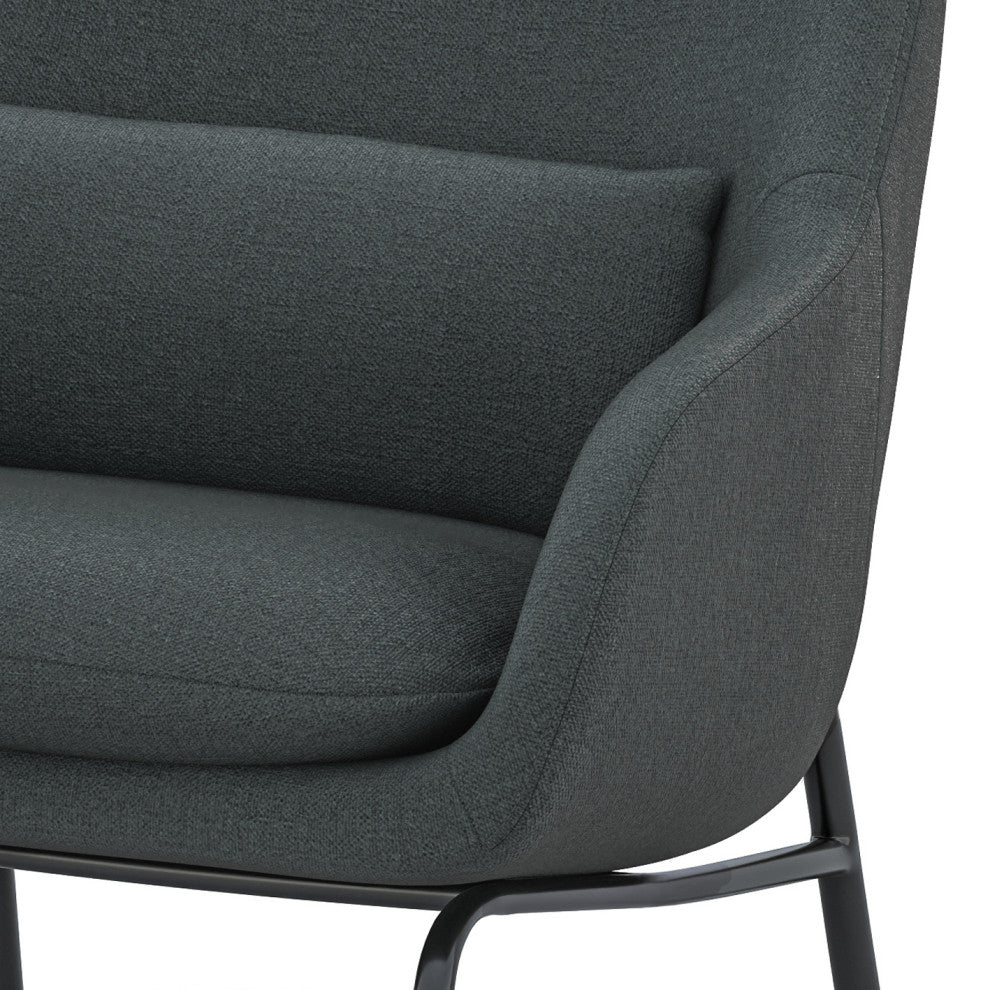 Elmont Accent Chair, Steel Grey