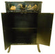 Oriental Shoe Cabinet Carved Bamboo-Style