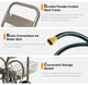 36"H 250 ft. Steel Gray 4-Wheel Garden Hose Reel Cart