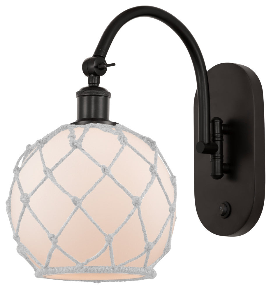 Innovations 518-1W-OB-G121-8RW-LED 1-Light Sconce, Oil Rubbed Bronze