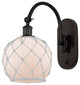 Innovations 518-1W-OB-G121-8RW-LED 1-Light Sconce, Oil Rubbed Bronze