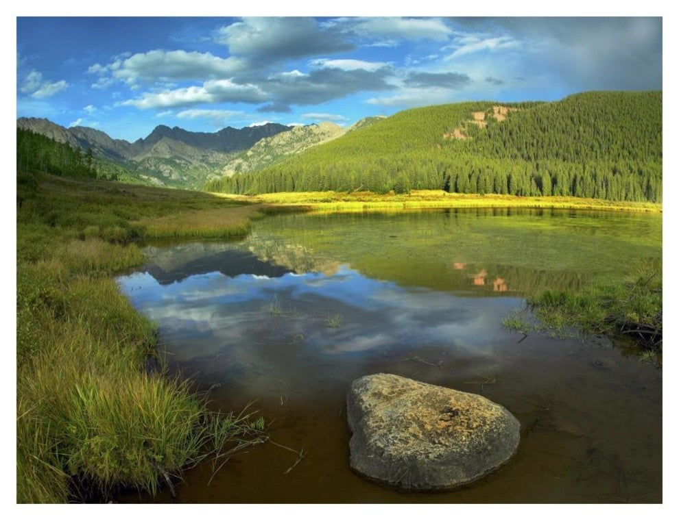 "Mt Powell and Piney Lake, Colorado" Paper Print by Tim Fitzharris, 18"x14"
