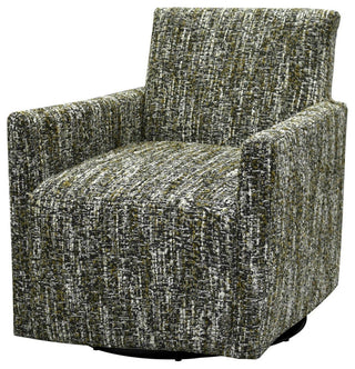 Lounge Upholstered Swivel Club Chair, Paris Green
