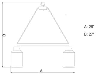 Milone 5L Chandelier Textured Rustic Bronze