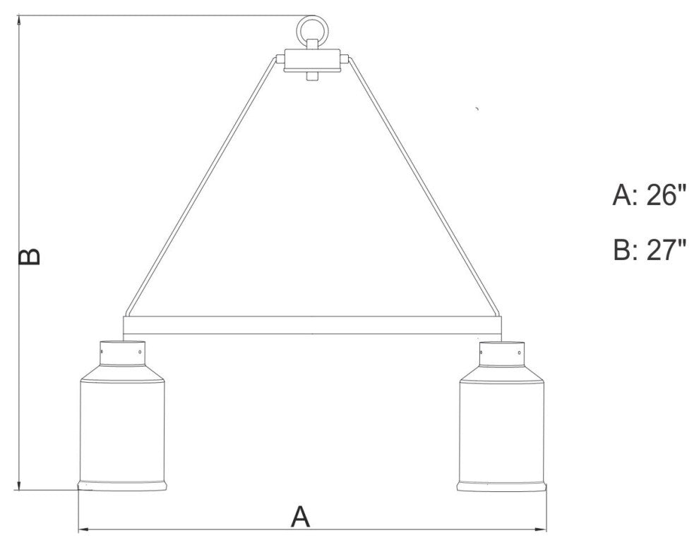 Milone 5L Chandelier Textured Rustic Bronze