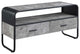 TV Stand With Storage for TV's up to 42 Inch, Concrete Gray