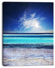 Crystal Clear Sea under Sunlight, Seashore Canvas Art Print, 12"x20"
