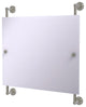 Dottingham Landscape Frameless Rail Mounted Mirror, Satin Nickel