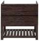 Formosa Floor Standing Open Bottom Double Sink Modern Bathroom Cabinet, 82"