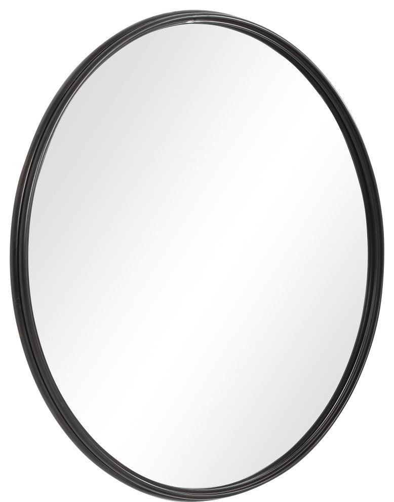 Belham Round Iron Mirror