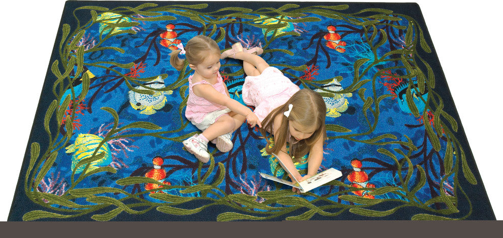 Kaleidoscope Rug, Under the Sea, 3'10"x5'4"