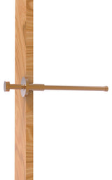Modern Style Pullout Retractable Garment Rod, Brushed Bronze
