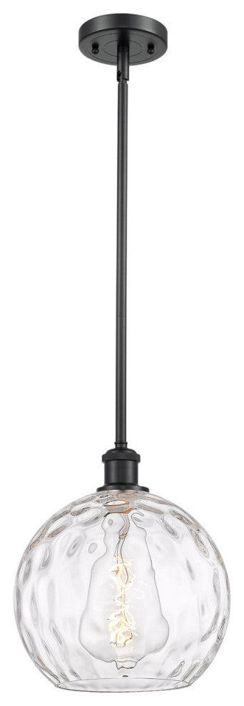 Innovations 516-1S-BK-G1215-10 1-Light Mini Pendant, Matte Black