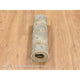 Ivory and Gray, Karajeh Design, Organic Wool Hand Knotted Mat Rug, 2'1"x3'0"
