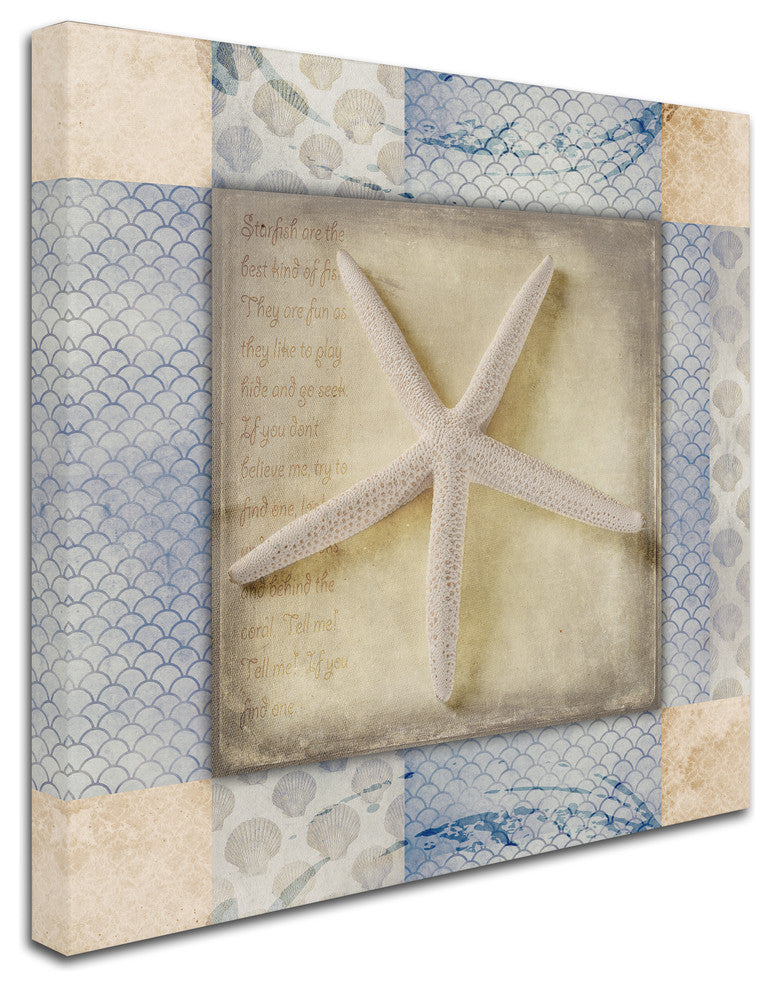 LightBoxJournal 'White Sea Starfish' Canvas Art, 18" x 18"