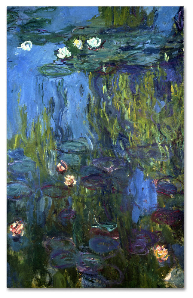 'Nympheas, 1914-17' Canvas Art by Claude Monet