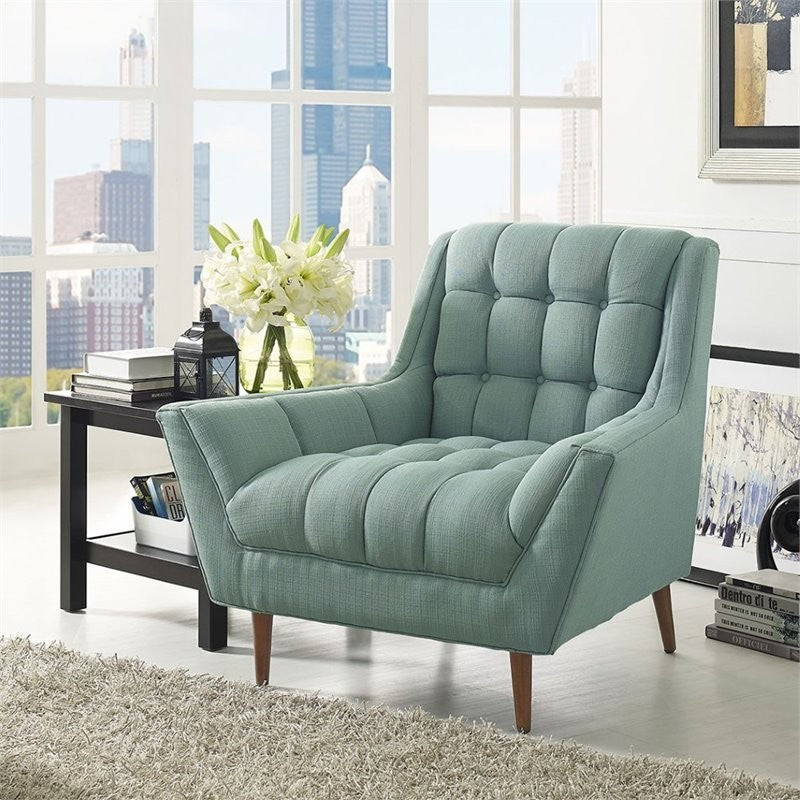 Modern Laguna Response Upholstered Fabric Armchair