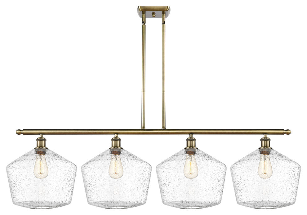 Innovations 516-4I-AB-G654-12 4-Light Island Light, Antique Brass