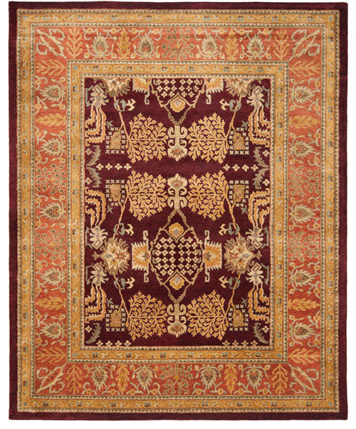 Safavieh Bergama brg190c Rug, Red/Rust, 8'0" X 10'0"