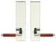Cabernet Lever, Tubular Privacy, Polished Stainless Steel, 2-3/8" Backset