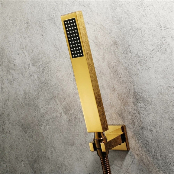 LED Mist Hot and Cold Shower System, Square Hand Shower, Remote Control