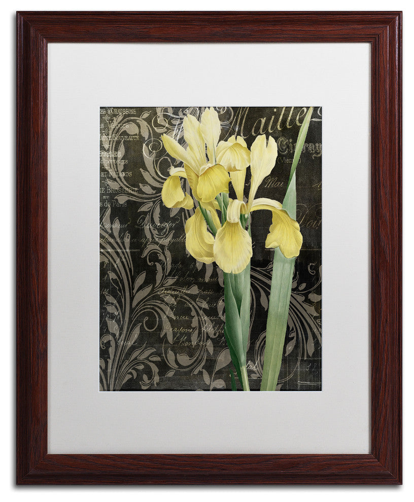 Color Bakery ''Ode to Yellow Flowers'', Wood Frame, White Mat, 16x20