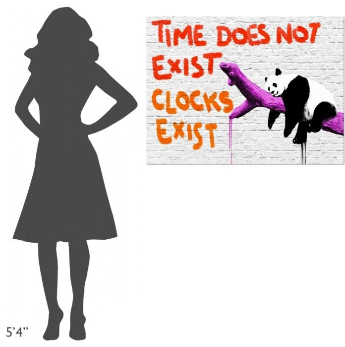 "Time does not exist" Stretched Canvas Giclee by Masterfunk Collective, 40x30"