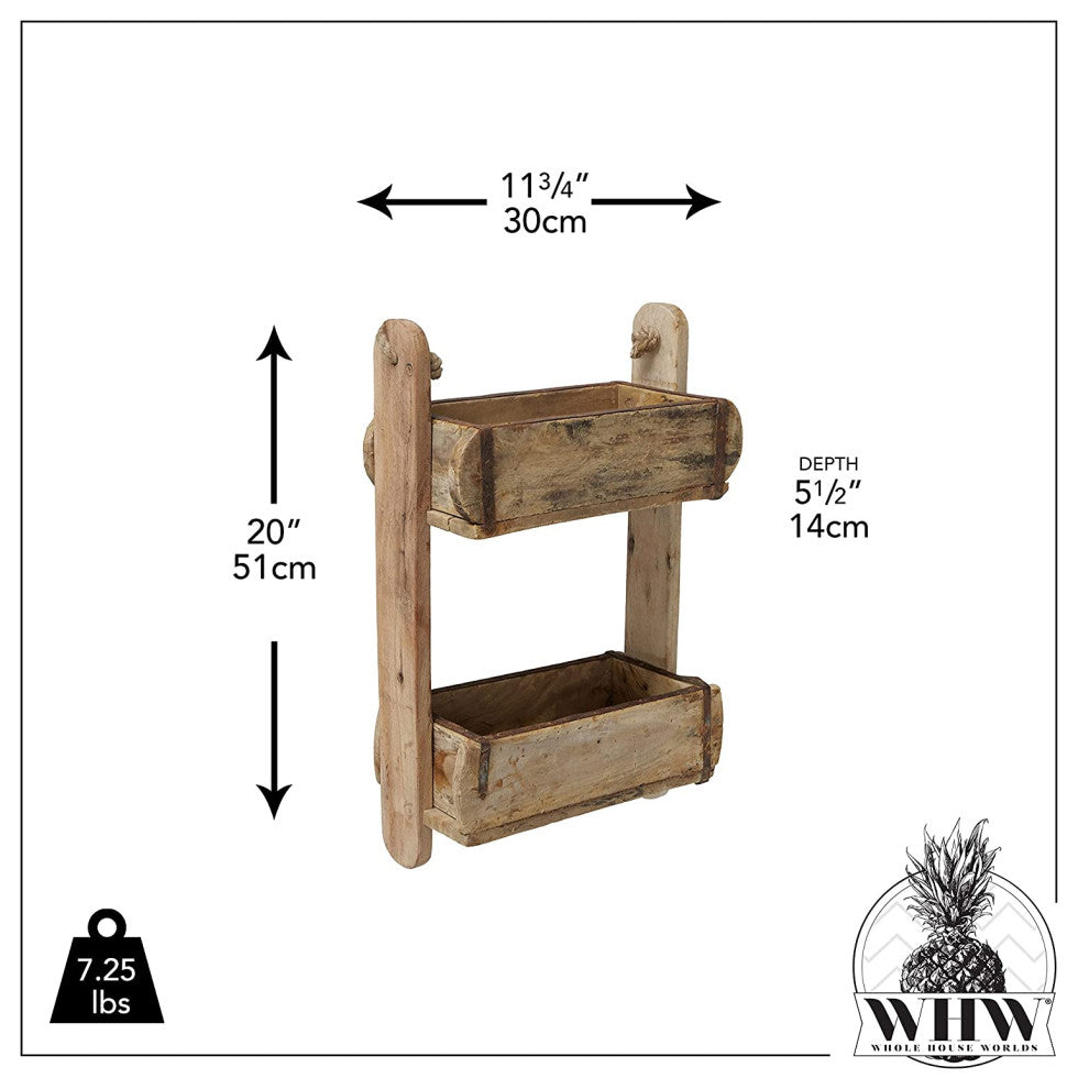 2 Shelf Brick-box Wall Rack