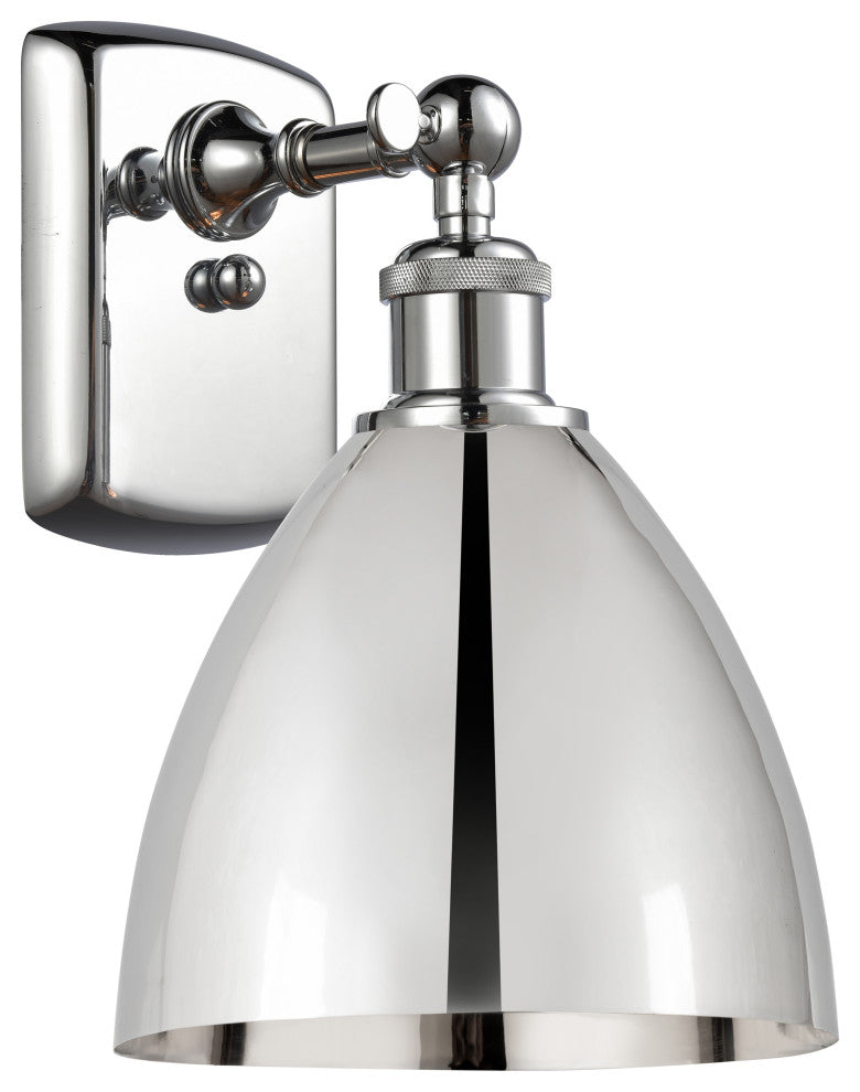 Ballston Dome Sconce, Polished Chrome
