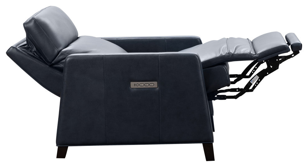 James Zero Gravity Power Recliner w/Power Head Rest and Lumbar, Barone Navy Blue
