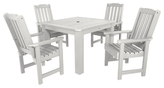 Lehigh 5-Piece Square Dining Set, White