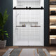 60"/72" W x 79" H Double Sliding Frameless Shower Door, Matte Black;, 60" X 79";