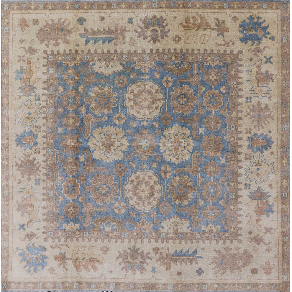 Ahgly Company Indoor Square Mid-Century Modern Area Rugs, 4' Square