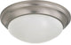 Nuvo 2-Light Close-to-Ceiling Light Fixture, Brushed Nickel
