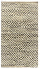 5" x 7" Gray and White Diamonds Area Rug
