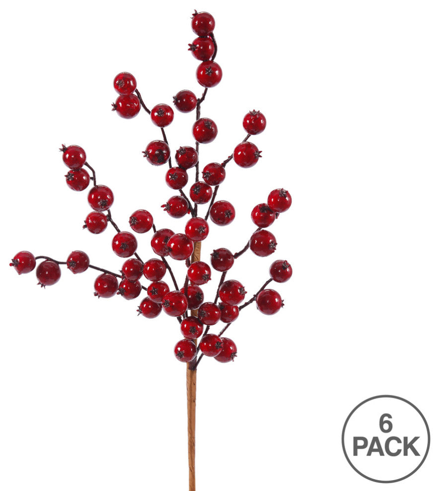 Vickerman P152502-6 16" Red Gooseberry Artificial Christmas