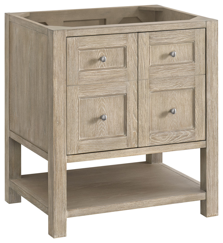 Breckenridge 30" Single Vanity, Oak, 3 CM White Zeus Top
