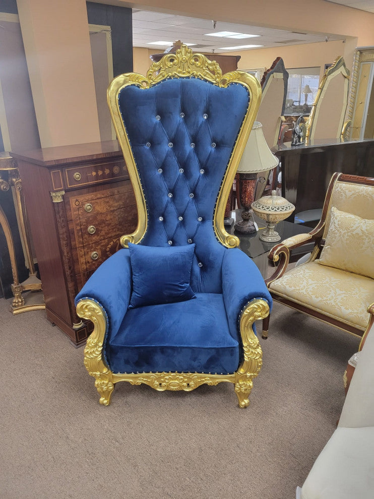 Kyrie 36.5" Wide Club Chair, Blue