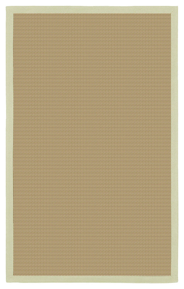 Bay Square Contemporary Area Rug, Green, 8' Square