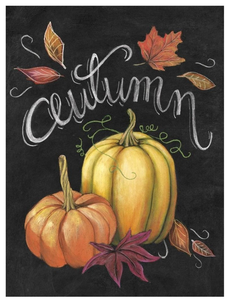 "Autumn Harvest I Gold Pumpkin" Digital Paper Print by Mary Urban, 32"x42"
